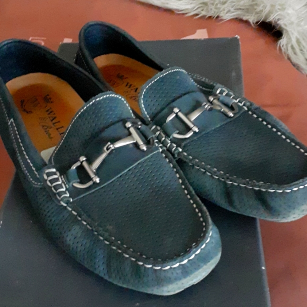 WALLIN & Brother mens Blue suede Loafers size 8M